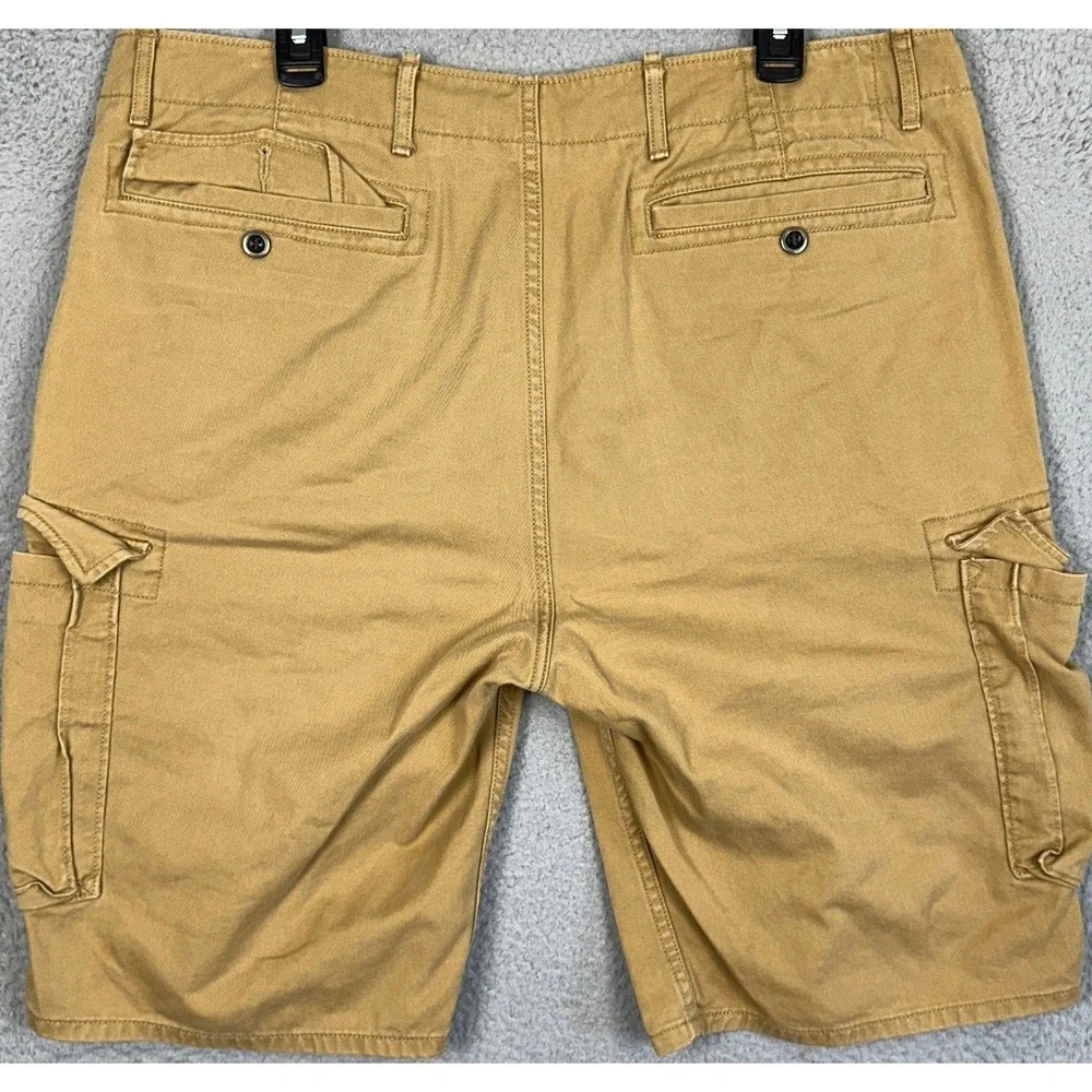 Levis Shorts Mens 38 Tan Cargo Utility Workwear Casual Outdoor Flat Front Pocket